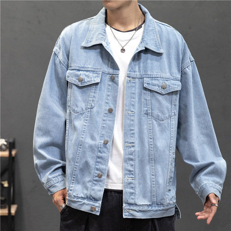 Bomber Jacket Men - Denim Mới Áo Khoác Nam Vintage