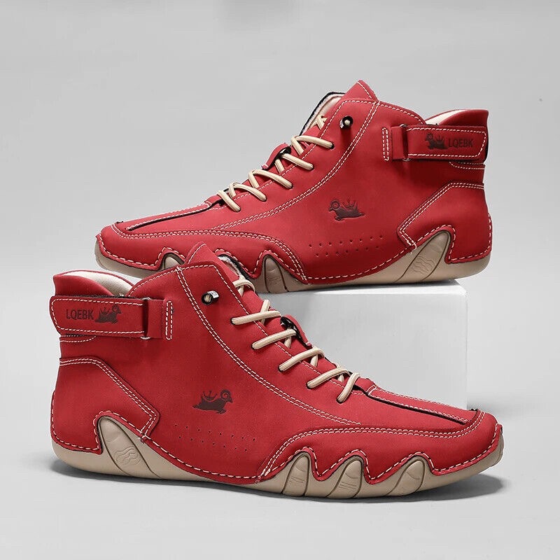 Casual Sneakers Men - Leather Casual Shoes Sneakers for Men
