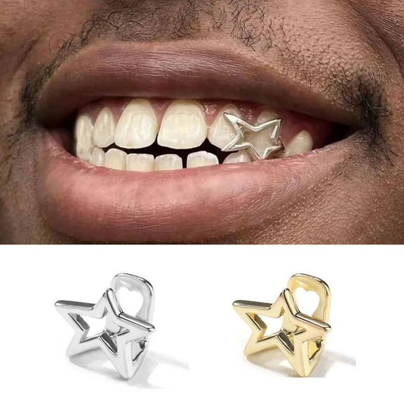Mens Fashion Caps - Halloween Irregular Hollow Pentagram Star Teeth