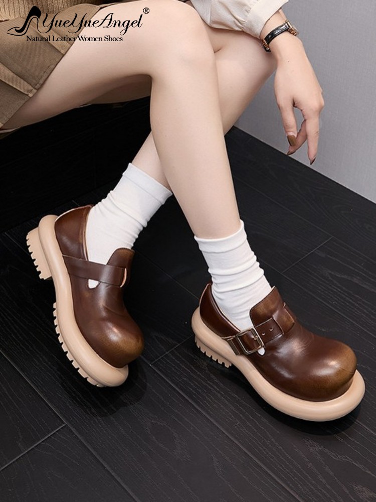 Men Fashion Vintage - British Style Vintage Cowhide Genuine Leather