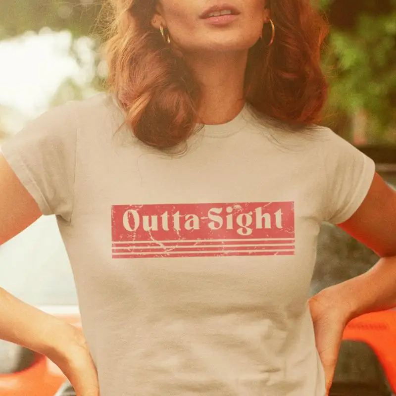 Outta Sight T Shirt 70s Retro  - đánh giá và giá Men'S Fashion 70S
