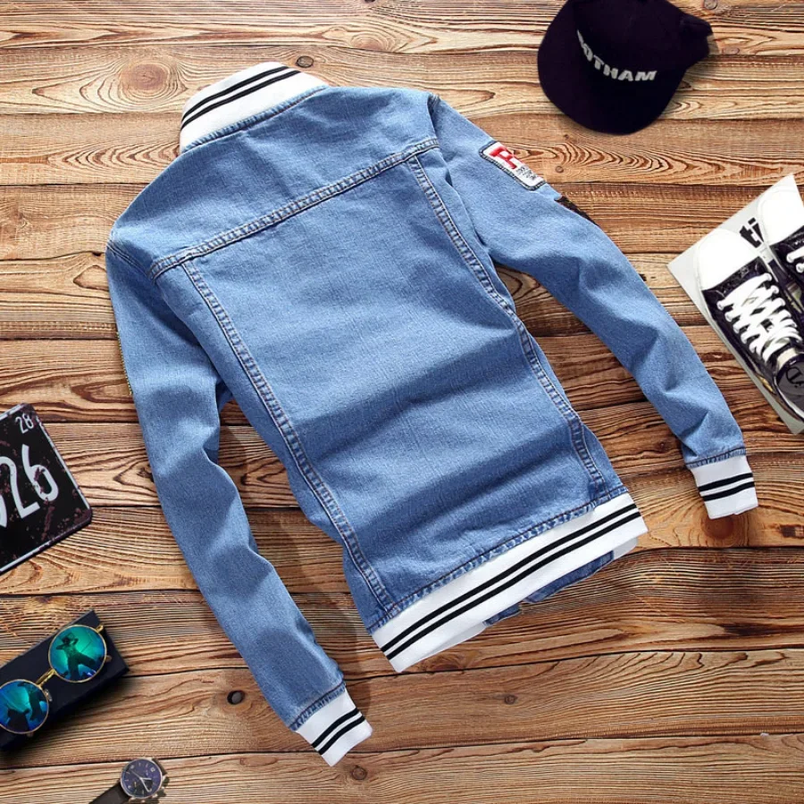 Mới 2022 Nam Áo Khoác Denim Th - đánh giá và giá Bomber Jacket Men