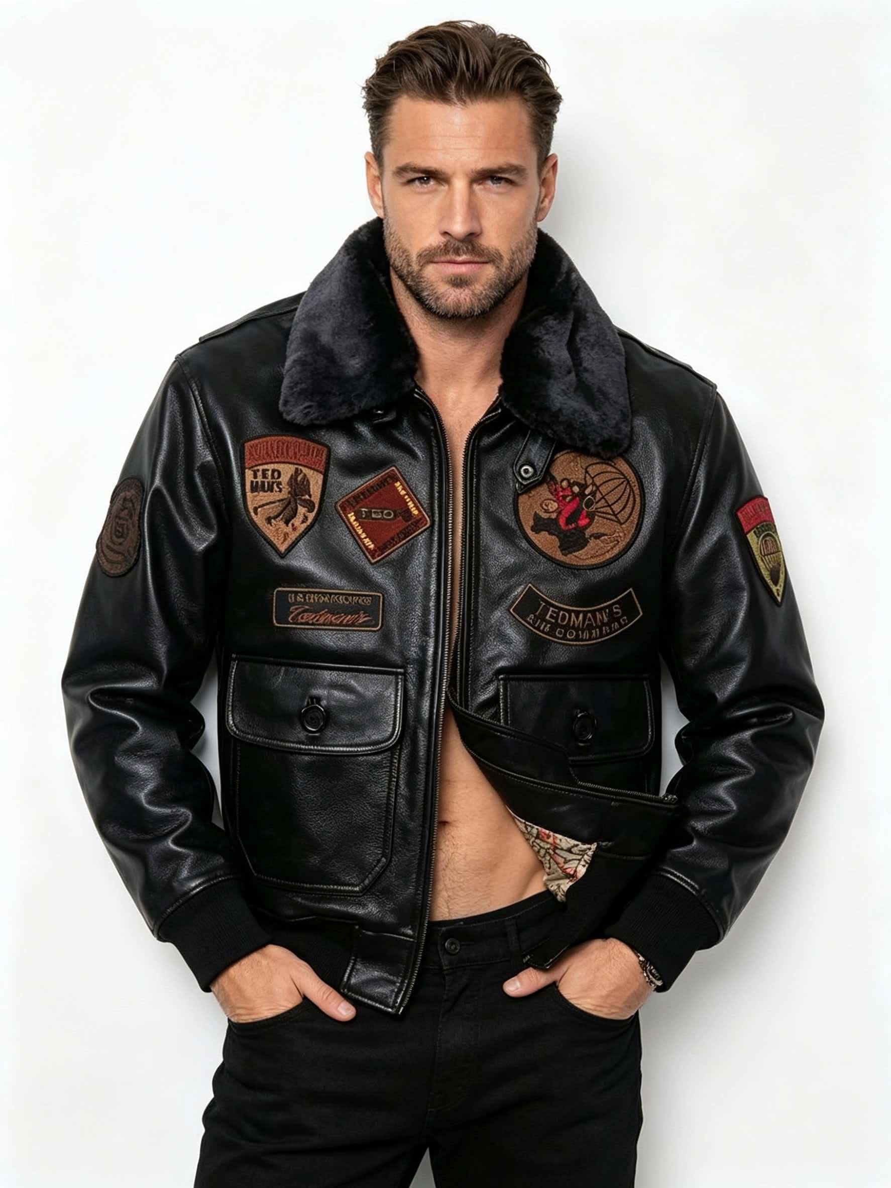 Black G-1 Flight Jacket | Genu - đánh giá và giá Bomber Jacket Men