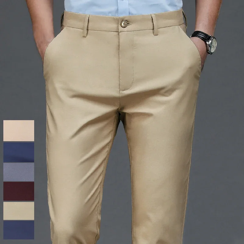 Men's Stretchy Casual Pants Bu - đánh giá và giá Men'S Dress Pants Fashion