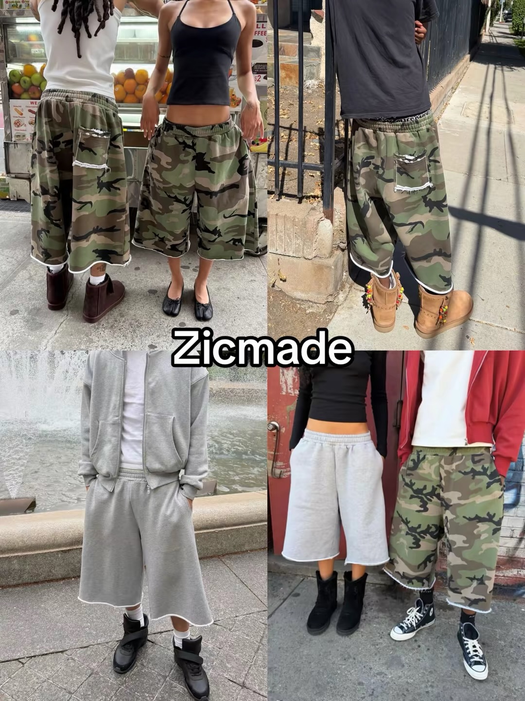 Harajuku Hip Hop Camo Shorts C - đánh giá và giá Mens Fashion Camo Pants