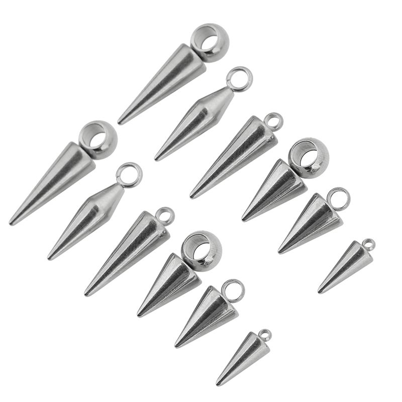 10pcs Stainless Steel Cone Cha - đánh giá và giá Men'S Fashion Jewelry