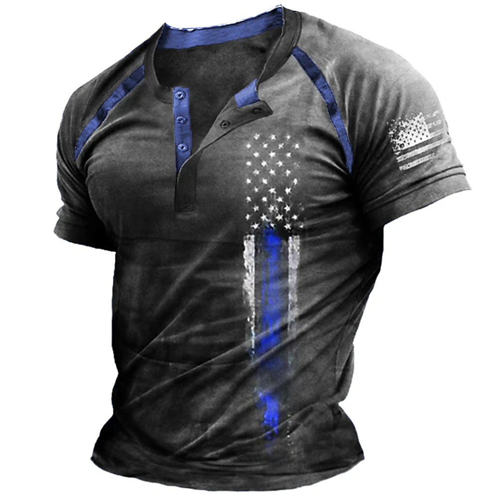 Funny 3D American Flag Print M - đánh giá và giá Men Fashion Vintage