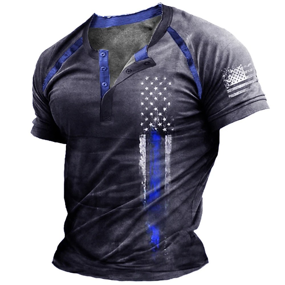 Funny 3D American Flag Print M - đánh giá và giá Men Fashion Vintage
