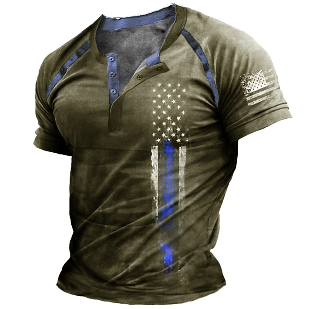 Funny 3D American Flag Print M - đánh giá và giá Men Fashion Vintage