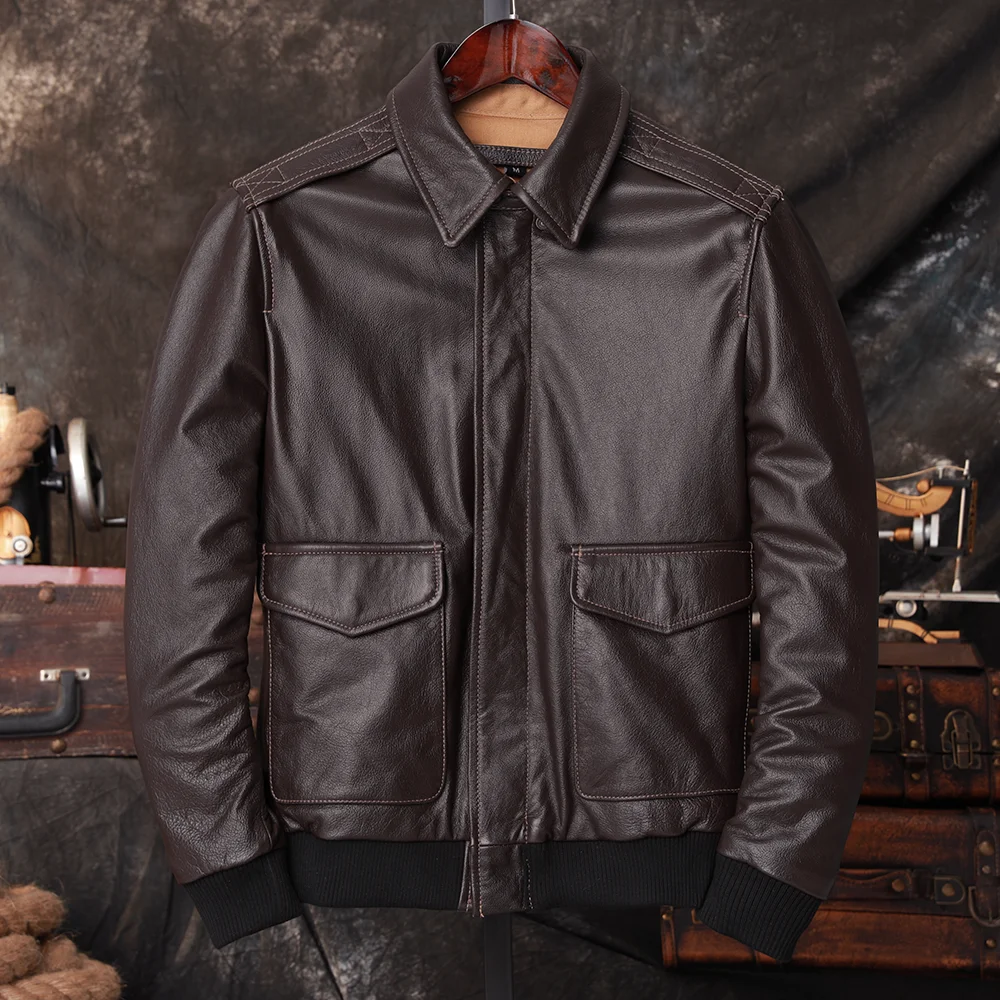 Bomber A2 Pilot Genuine Leathe - đánh giá và giá Bomber Jacket Men