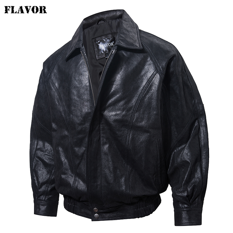 FLAVOR Men Casual Leather Jack - đánh giá và giá Bomber Jacket Men