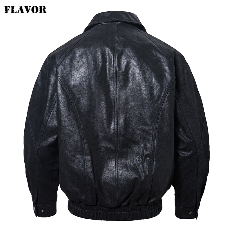 FLAVOR Men Casual Leather Jack - đánh giá và giá Bomber Jacket Men