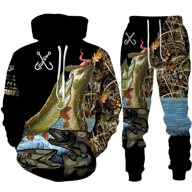 Novelty 3D Fish Printed Men Wo - đánh giá và giá Mens Fashion Camo Pants