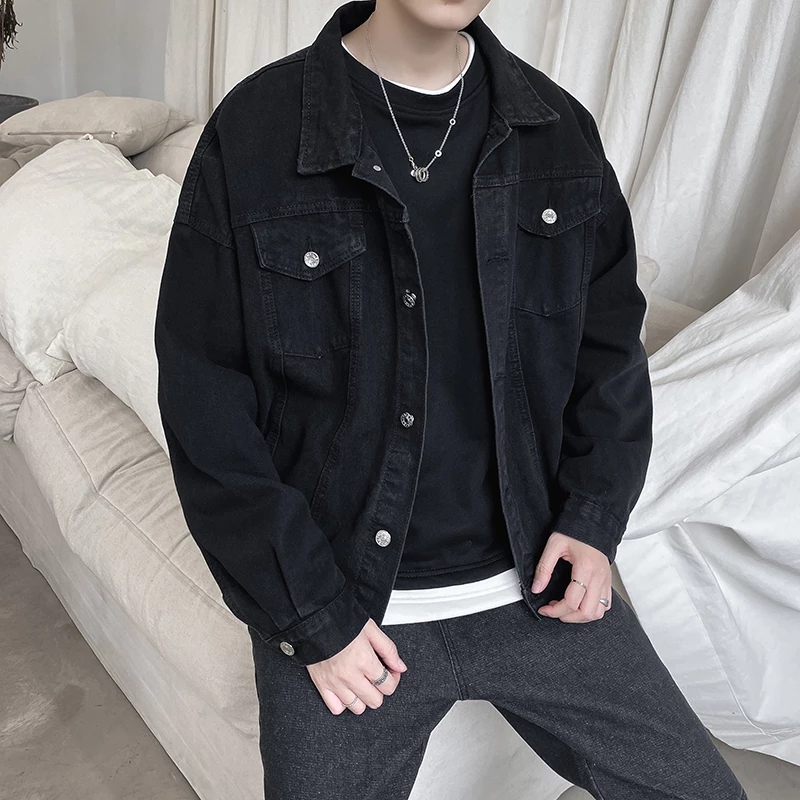 Đen Denim Ngắn Áo Quần Jean Na - đánh giá và giá Bomber Jacket Men