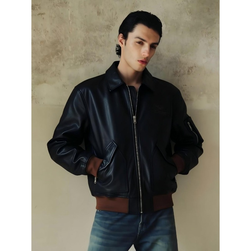45P Vintage Aviator Flight Jac - đánh giá và giá Bomber Jacket Men