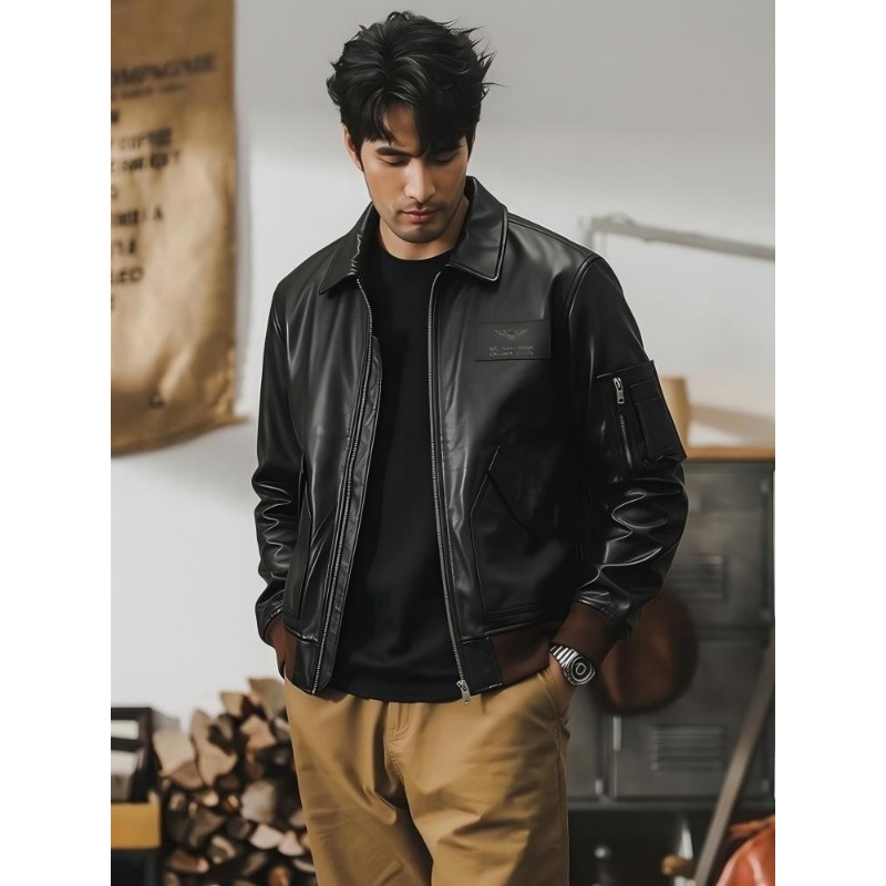 45P Vintage Aviator Flight Jac - đánh giá và giá Bomber Jacket Men