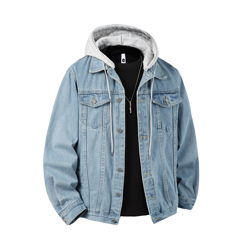 Men Hooded Denim Jacket Men St - đánh giá và giá Bomber Jacket Men